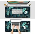thumbnail image 3 of Gaming Large Mouse Pad for Desk 35.4\u201c x 15.7 ", Big Size Golden Lines Ginkgo Plants Art Mouse Pads, Long Non-Slip Rubber Base Computer Mousepad for Full Desk Mat, 3 of 6