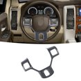 thumbnail image 1 of TOTACIÓN DE LA CUBIERTA DEL MARCO DEL BOTÓN DEL VOLANTE, Decoración Interior de Fibra de Carbono Fibra de la Cubierta del Volante del Volante para 1500 2500 3500 2011-2018, 1 of 7