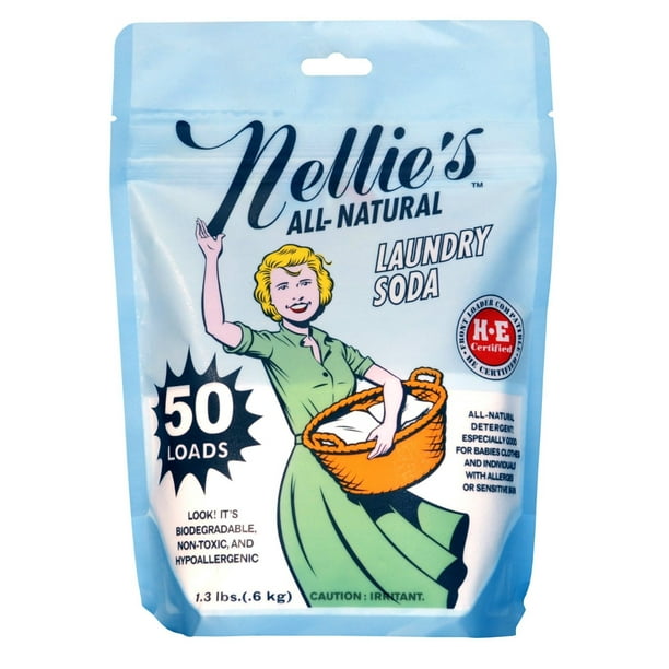 Nellie's NLS50 All Natural Laundry Soda, 50 Load Bag
