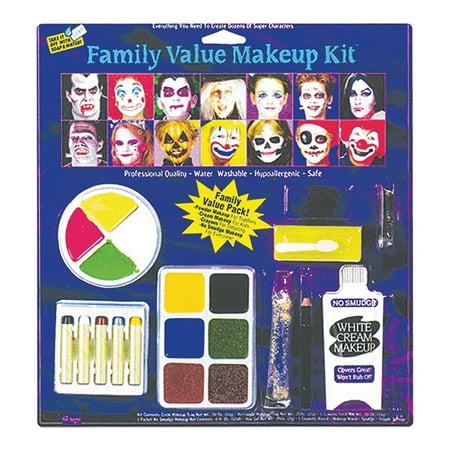 Fun Express - Horror Family Makeup Kit for Halloween - Apparel Accessories - Costume Accessories - Costume Make Up - Halloween - 1 Piece