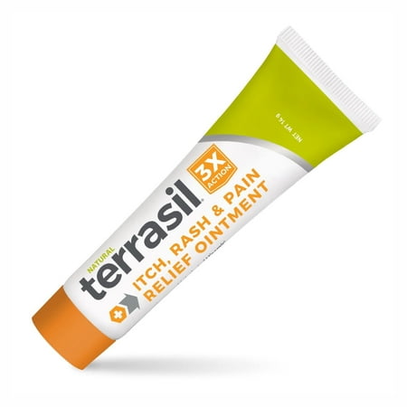 Terrasil Anti-Itch, Rash & Pain Relief Ointment, Natural Activated Minerals, 3X Action (14gm Tube)