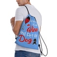 thumbnail image 3 of Easygdp Funny Saying Wine Drawstring Backpack, Beach Sackpack, Travel Sackpack Lightweight for Sports, Gym, Travel, Swimming - Small, 3 of 9