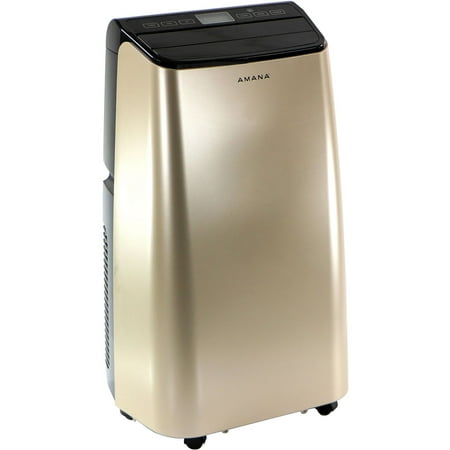 Amana - Portable Air Conditioner with Remote Control for Rooms up to 450-Sq. Ft. - Gold/Black