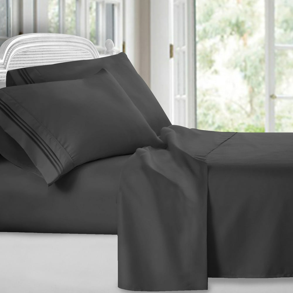 Clara Clark 1800 Series Deep Pocket 4pc Bed Sheet Set King Size