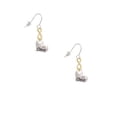 thumbnail image 2 of Delight Jewelry Cheer Heart with AB Crystal Gold Tone Infinity French Earrings, 2 of 4