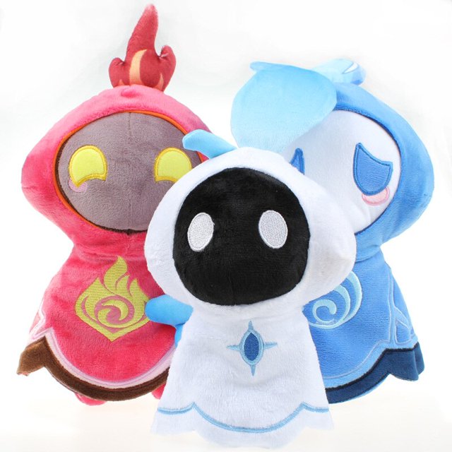 25cm Genshin Impact Plush Toys Barbatos Venti Spirit Doll Soft Toys For Fans Kids Gifts zhangmengya LED