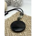 thumbnail image 4 of K-KED Jade Obsidian Dragon Charm Pendant Necklace Beads Cord Handmade Tai Chi diagram, 4 of 9