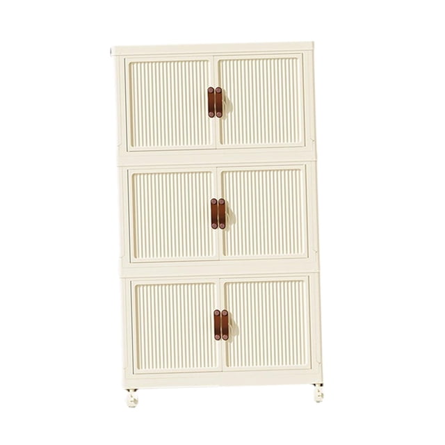 Armario de almacenamiento plegable y apilable para vestidores y apartamentos. L 3 Capas