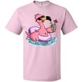 thumbnail image 3 of Inktastic Flamingo with Sunglasses Pool Float and Drink T-Shirt, 3 of 5