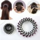 thumbnail image 2 of 1pc Elegant Rhinestone Hair Clip for Bun Making and Ponytail Styling, 2 of 4