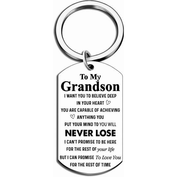 Grandson Gifts From Grandma Grandpa Unique Gifts For Grandson Birthday Gift Keychain Jewelry Christmas Stocking Stuffers