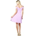 thumbnail image 3 of Evanese Women's Elegant Slip On A Line Short Cocktail Dress with Shoulder Bands, 3 of 6
