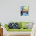 thumbnail image 2 of Spectacular Sunsets12x16 Oil Paintings of Cloudy Forest Scenes, Vintage Wall Prints for Home Office Decor, 2 of 7