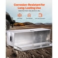 thumbnail image 3 of KFFKFF Heavy-Duty Aluminum Truck Bed Toolbox, Diamond Plate Storage Chest with Side Handles and Locking Mechanism, Organizer for Trailers, Pickups, Truck Beds, and RVs, 49"x15"x15", Silver, 3 of 8