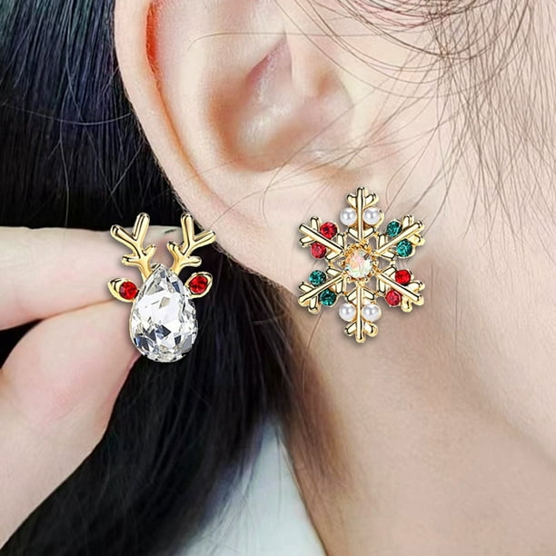 LILELIS Christmas Tree Earrings Xmas Holiday Party Earrings Jewelry Hoop Earrings Women Christmas Dangle Earrings Earrings for College Girls Walmart