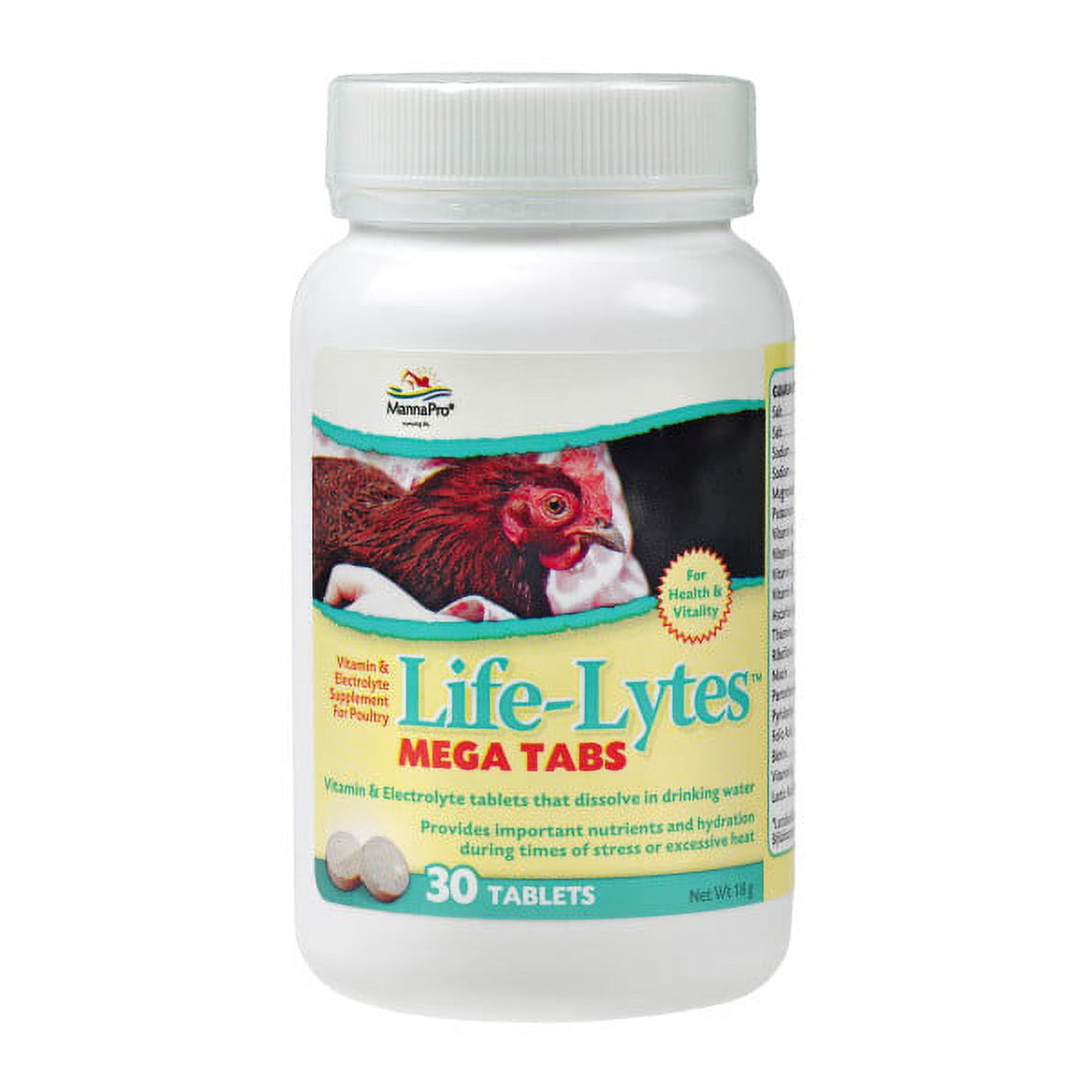 Manna Pro Life-Lytes Mega Tabs Poultry Electrolytes