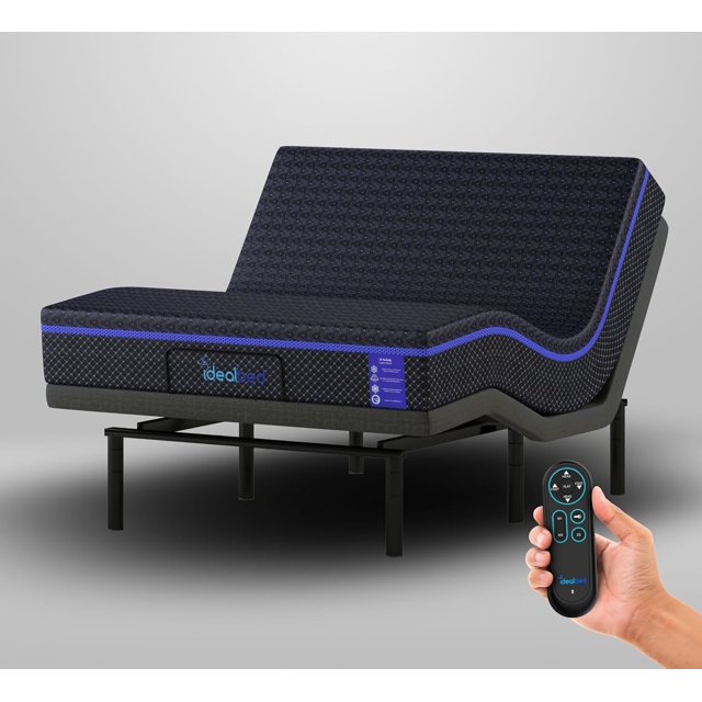 S4 Nebula Luxury Hybrid Mattress + 3i Custom Adjustable Bed Sleep System, Comfort, Cooling & Support, Advanced Silent Operation, Wireless (Nebula Medium Firm, California King)