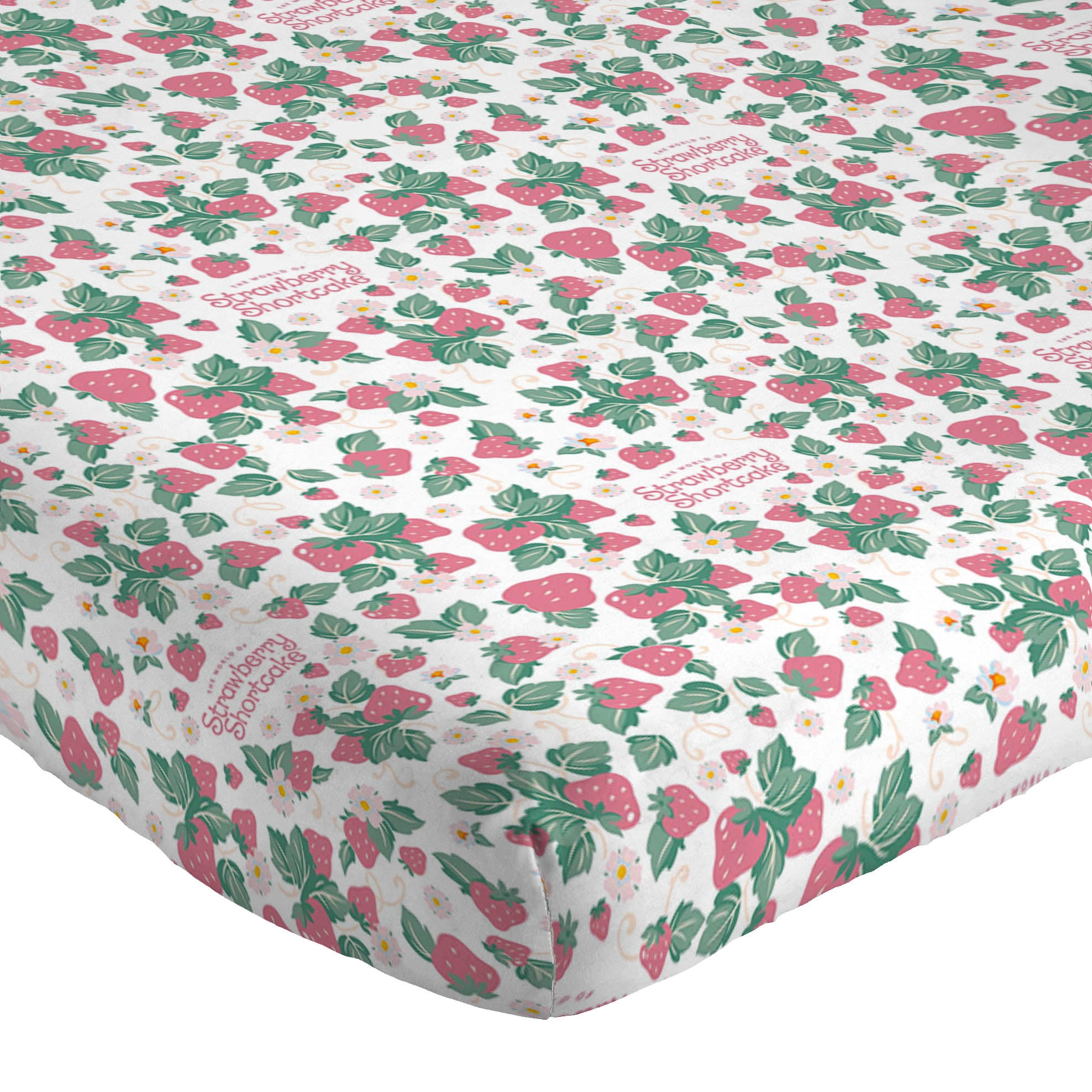 Wildbrain Strawberry Shortcake Berry Meadows 4 Piece Full Size Kids Sheet Set - Soft Kids Bedding