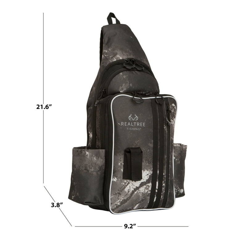 Realtree Tackle Sling Midnight with 3600 Utility Box, Adjustable