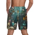 thumbnail image 2 of Lsque Mens Swim Trunks Baroque Floral Still Life Pattern - Bathing Suit Compression Liner - Beach Swim Shorts Swimwear - (S-3XL) - Stretch Quick Dry -X-Large, 2 of 9