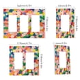thumbnail image 2 of Yayeee Rocker Switch Wall Plate 1-Gang 4.6"x2.9" Home Decorative Outlet Cover, Pink Colorful Circles, 2 of 6