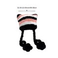 thumbnail image 4 of Women's Cat Beanie Crochet Hats Vintage Striped Winter Warm Elastic Cap Beanie Hat Y2K Accessories Slouchy Cat Ear Cap for Adults, 4 of 7