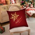 thumbnail image 6 of Nkmbld Christmas Decorative Throw Pillows, Super Soft Christmas Pillowcase for Winter Xmas Decor, Christmas Velvet Pillow Cases for Sofa, Couch, Bed and Car, Red, 6 of 8