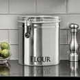 thumbnail image 5 of Oggi Jumbo 8" Stainless Steel Flour Clamp Canister - Airtight Food Storage Container Ideal for Kitchen & Pantry Storage of Flour or other Bulk, Dry Foods., 5 of 8