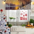 thumbnail image 6 of 2 Pack Valances for Windows, Winter Sunset Window Valances for Living Room/Bedroom/Bathroom, Nature Snow Forest Landscapes Light Filtering Kitchen Curtain Valance Window Treatment 42"W x12" L, 6 of 9