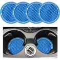 thumbnail image 1 of Yazoeia 2 Pack Bling Car Cup Coaster, 2.75 Inch Rhinestone Silicone Auto Cup Holder Insert Coaster, Anti Slip Crystal Soft Rubber Cup Pad, Universal Vehicle Accessories for Women CJC912-114997, 1 of 6