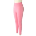 thumbnail image 4 of Pantalones de yoga para mujer, cintura alta, realce de glúteos, secado rápido, elásticos, talla L, color rosa, 4 of 14