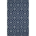 thumbnail image 7 of Safavieh Dhurries Navy / Ivory Geometric Area Rug, 7 of 7