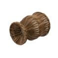 thumbnail image 5 of My Texas House 8 Inch Goblet Woven Planter Urn Shape, Brown, 5 of 9