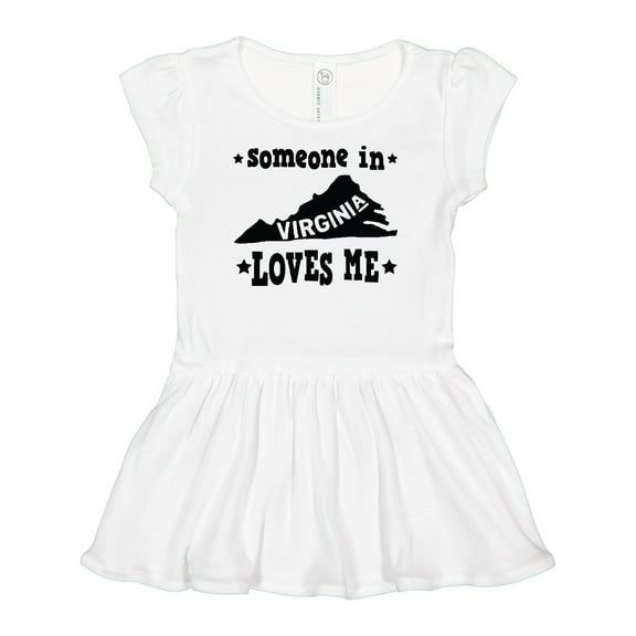 Inktastic Virginia Vacation Someone Loves Me Girls Baby Dress