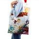 thumbnail image 4 of Rayman Bolso de tela con estampado de lienzo para mujer, bolsa de compras reutilizable y estética, con cremallera interior, regalo para mujer, 35 × 40 cm., 4 of 6