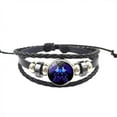 thumbnail image 3 of Bracelet Couple Douze Constellations Mode Cuir Artificiel Bracelet Multicouche, 3 of 8