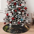 thumbnail image 5 of Lsque Realistic Style Cute Cat Print Christmas Tree Skirt, Tree Skirt with Ties or Velcro, Perfect for Holiday Decorations, Halloween, and New Year-36", 5 of 7