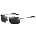 thumbnail image 2 of Men's smart Photochromic Polarized Glasses - Auto-Tint Anti-GLARE & Blue Light Blocking for Driving Day & Night, Retro Pilot Style, 2 of 8