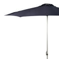 thumbnail image 3 of Safavieh Hurst 9' Market Crank UV Resistant Patio Umbrella, Navy, 3 of 6