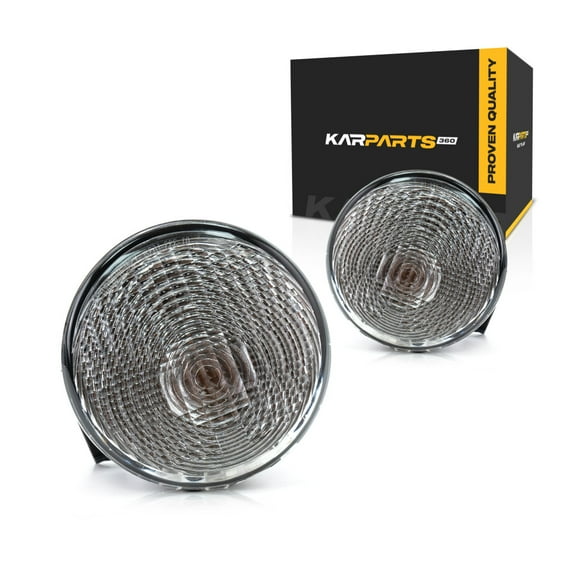 CarLights360: For Jeep Wrangler JK Front Signal/Corner Light 2018 Pair Driver and Passenger Side DOT Certified For CH2526103, CH2527103