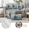 thumbnail image 6 of Outdoor Pillow Covers Pack of 2, Blue Turtle Coral Sea Anemone Waterproof Throw Pillowcase Cushion Cases, Starfish Vintage Letter Decorative Pillow Cover for Couch Sofa Home Bed Patio, 6 of 9