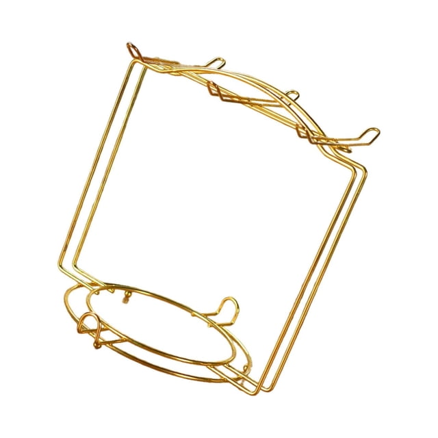 Wosthever Soporte organizador de cocina, soporte anticorrosión para tazas, estante de almacenamiento para encimeras limpias y ordenadas Organizadores de utensilios de cocina Dorado 20X18.5 cm