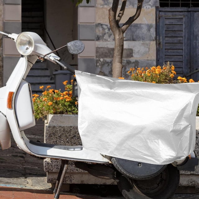OULII Funda Para Motocicleta Impermeable Plateada Con Protección Solar Y Resistencia A Escarcha De Tela Oxford