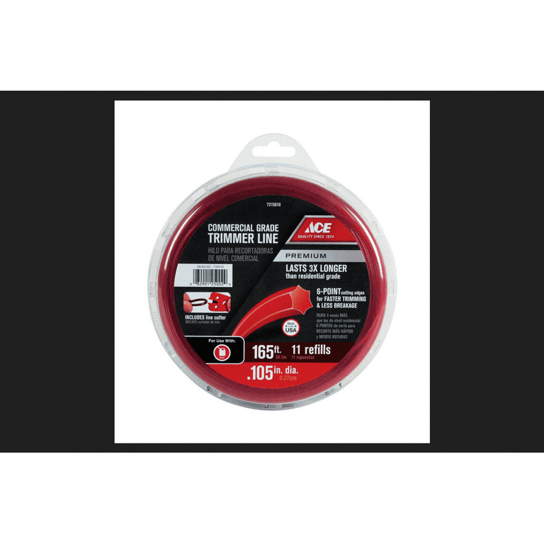 Ace Commercial Trimmer Line 0.105 in. Dia. x 165 ft. L 11 refill