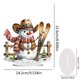thumbnail image 3 of Decoraciones Escritorio 5D DIY Diamante Arte Mesa Kit Adornos Acrílico Navidad Invierno Muñeco Nieve para La Oficina en El, 3 of 9