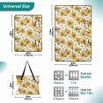 thumbnail image 2 of Extra Large Picnic Beach Blanket Waterproof Sand Proof Portable Outdoor Mat Sunflowers Honey Bee 80x118, 2 of 9