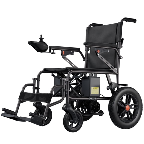 HomyKing All-Terrain Foldable Electric Wheelchair, Shock-Absorb Anti-Tip Long Range Power Wheelchair for Adults Seniors