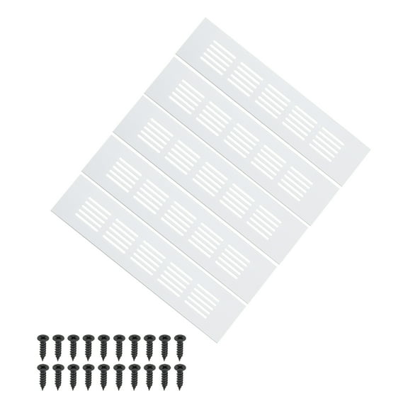 Uxcell 9 x 2 Inch Door Air Vent Cover, 5 Pcs Heavy Duty Grille Ventilation