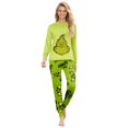 thumbnail image 3 of Holiday Green Matching Family Pajamas Set, 2-Piece (Women, L), 3 of 6