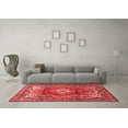 thumbnail image 3 of Ahgly Company Indoor Square Medallion Red Traditional Area Rugs, 7' Square, 3 of 4
